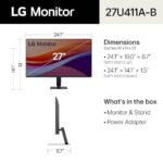 LG 27U411A-B 27-inch Full HD (1920 x 1080) IPS Computer Monitor, 120Hz, HDR10 - Image 4