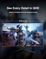 32 Inch Curved Gaming Monitor, QHD 1440P, 165Hz - Image 3