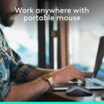 Logitech M185 Compact Ambidextrous Wireless Mouse with Rubber Grips - Black - Image 3
