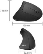 Anker 2.4G Wireless Ergonomic Mouse, Right Hand Vertical Mouse USB Receiver - Image 3