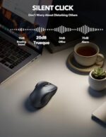 Trueque Wireless Mouse for Laptop, Ergonomic 6-Button Mouse, Space Gray - Image 3