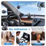 NeverFall Car Phone Mount for MagSafe, 89lbs Vacuum Suction - Image 3