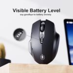 Uineer Bluetooth Mouse, Tri-Mode Wireless, Rechargeable, 3-Device Switch - Image 3