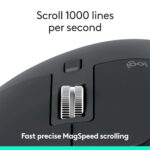 Logitech MX Master 3S Bluetooth Wireless Mouse No Receiver - Graphite - Image 3