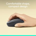 Logitech M196 Compact Ambidextrous Bluetooth Wireless Mouse - Graphite - Image 3