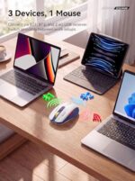 RAPIQUE Bluetooth Wireless Mouse - (BT1/BT2+USB) Tri-Mode High Performance - Image 3