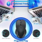 Mouse for MacBook Wireless Bluetooth Laptop Mac Pro Air Mice with Jiggler - Image 3