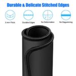 JIKIOU Mouse Pad with Stitched Edge, Perfect Size-10.2x8.3in Black - Image 3