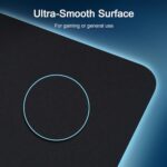 Senetem 4-Pack Mouse Pad, Smooth Gaming Mousepad, Non-Slip Black - Image 3