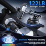 ACMEZING 3-in-1 Car Phone Holder, Suction Cup & Air Vent Dashboard Mount - Image 3