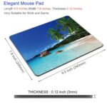 Mouse Pad, Square Mousepad, Gaming Mouse Mat with Anti-Slip Rubber Base for - Image 3