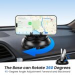 Car Phone Holder Dashboard Phone Mount for Car 360 Degree Rotation Silicone - Image 3
