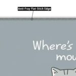 Non-Slip Mouse Pad Mousepad, Cat Pattern, 8x10 inch - Image 3