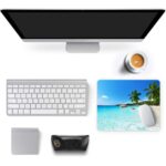 Auhoahsil Mouse Pad, 12 x 10 in Summer Beach Theme Computer Mouse Pad for Desk - Image 3