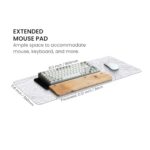 MAY FLOWER Large Gaming Mouse Pad, Full Keyboard Mat, Long Laptop Mousepad - Image 4
