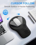 Ergonomic Mouse Pad with Wrist Rest Support, Mousepad for Carpal Tunnel Pain - Image 3