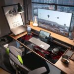 Extended Gaming Mouse Pad, Large Mouse Mat 3 mm Nature Rubber Base Mousepad with - Image 3