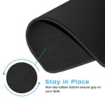 3 Pack Standard Mouse Pad with Stitched Edges, 10.3 x 8.3 in Black - Image 3