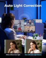 1080P Webcam Computer Camera with Microphone & Wide View - Auto Light Correction - Image 3