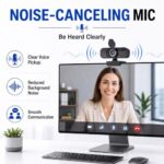 C26 1080P Computer Camera for Desktop with USB-A to USB-C Adapter - Image 3