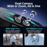 EMEET C60E Dual-Camera 4K Webcam for Streaming, Wide-Angle & Telephoto - Image 3