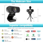 ZIQIAN 1080p Webcam with Microphone,USB Web HD Camera for PC & Laptop - Image 3