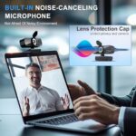 Webcam Full HD 1080P with Built-in Microphone and Rotatable Tripod - Image 3