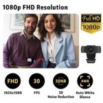 Septekon 1080P HD Webcam with Microphone, Streaming Computer Web Camera for - Image 3