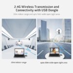TOALLIN 1080P HD Wireless Webcam for PC, Built-in Noise-Canceling Microphone - Image 3