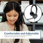 Cyber Acoustics AC-5008A USB Stereo Headset with Microphone for PC – Wired USB - Image 3