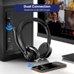 Bluetooth Headset, Wireless Headset with Mic for Work - Image 3