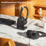LEVN Wireless Headset, Wireless Headset with Mic for Work, AI Noise Cancelling - Image 3