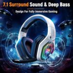 Ozeino Wireless Gaming Headset for PS5, PC, Switch| Lossless Audio-40H Batt - Image 4