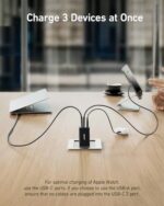 Anker Phone Charger, 65W 3-Port Fast Compact Foldable USB C Charger Block - Image 3