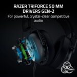 Razer BlackShark V3 X HyperSpeed Wireless PC Gaming Headset, Black - Image 3