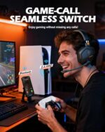 NUBWO Wireless Gaming Headset with Mic for Ps5 Ps4 PC, Zero Interference - Image 3