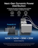 Anker Prime Charger, 160W Max 3-Port GaN Charger, for MacBook Pro Charger - Image 3
