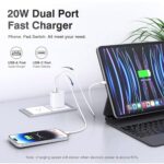 4 Pack USB C Charger Block,20W USB-C & USB-A Port Charger - Image 4