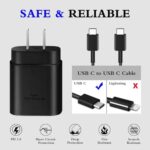 GUUSMART Type C Charger 2-Pack 25W Type C Fast Charging Block with 6ft USB C - Image 3