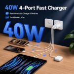 USB C Wall Fast Charger Block, 40W 4-Port Type C Charger Fast Charging Blocks PD - Image 3
