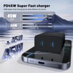 QZIIW Super Fast Samsung Charger Type C,45W Dual Port USB C Fast Charger Block - Image 3