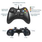 Xbox 360 Wired controller Gamepad Controller for Xbox 360(Black) - Image 3