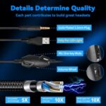 Jimonyer Gaming Headset for PS5 PS4 Xbox Series X|S PC Switch (Blue) - 7.1 - Image 3