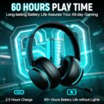 MD33 Wireless Gaming Headset with Mic for Xbox Series X|S Xbox One PS5 PC - 60H - Image 3