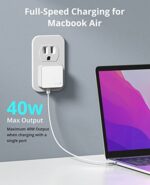 Nekmit Dual Port USB C Wall Charger, 40W PD Fast Charging USB C Wall Plug - Image 3