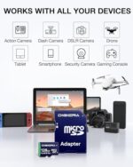 DIGIERA 128GB CT100 microSDXC UHS-I Memory Card with Adapter - up to 100MB/s - Image 3