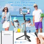 SelfieShow Selfie Stick, Extendable Selfie Stick Tripod with Wireless Remote and - Image 3