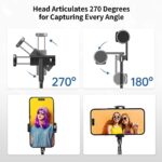 ATUMTEK Selfie Stick Tripod, 3-in-1 Extendable Aluminum Phone Tripod with - Image 3