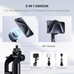 K&F CONCEPT 72" Selfie Stick for iPhone, Phone Tripod - Image 4