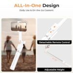Sensyne 53" Selfie Stick for Phone, Extendable Travel Tripod with Detachable - Image 3